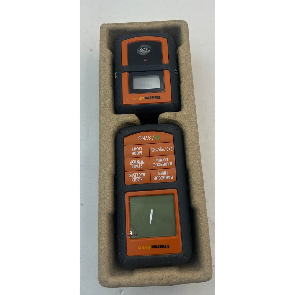 ThermoPro TP-08S Remote Food Thermometer Dual Probe Orange